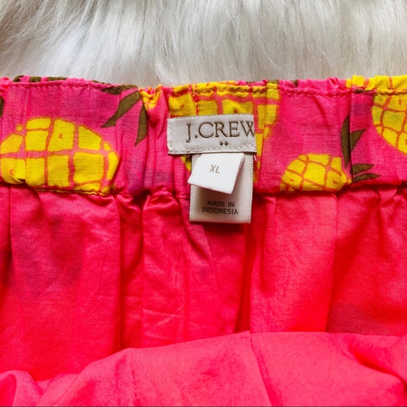 J. CREW Pineapple Skirt w/ Pockets Women's XL EUC - Picture 2 of 3